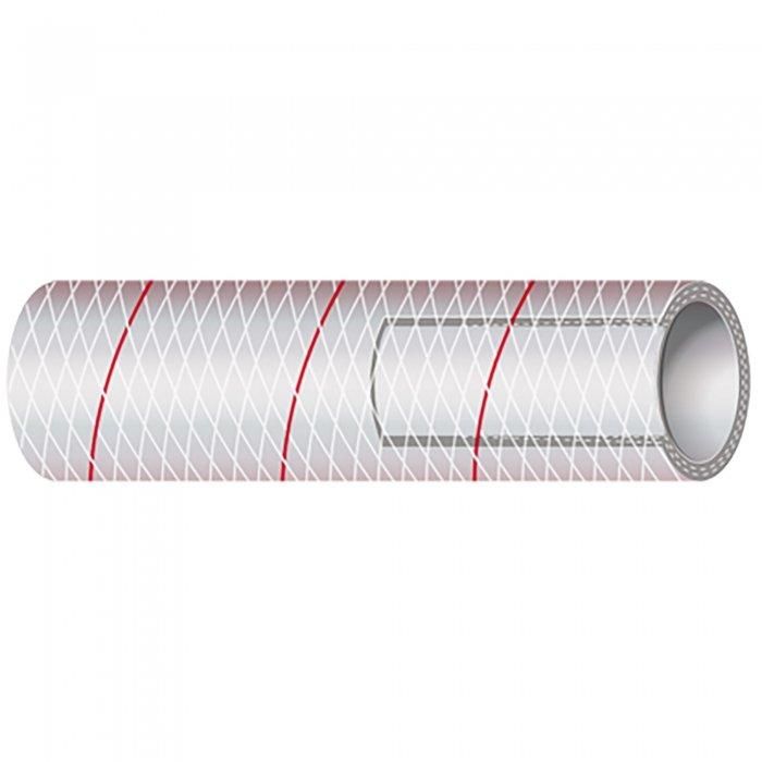 1/2" Clear PVC Tubing with Red Tracer 50' | Sierra 116-162-0126 - MacombMarineParts.com
