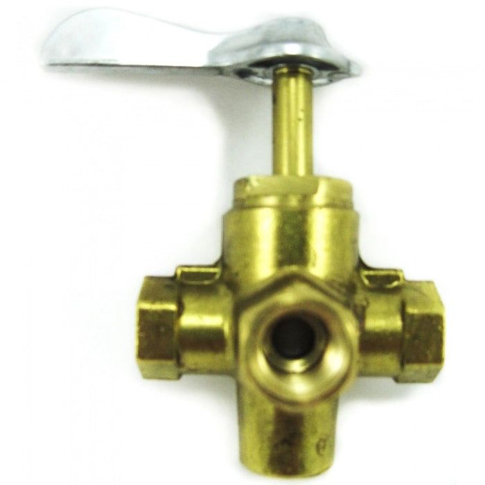 1/4" FNPT Brass Four-Way Valve | Moeller Marine Products 033304-10