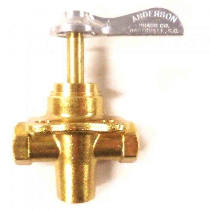1/4 in. FNPT Brass Three-Way Valve | Moeller Marine Products 033302-10