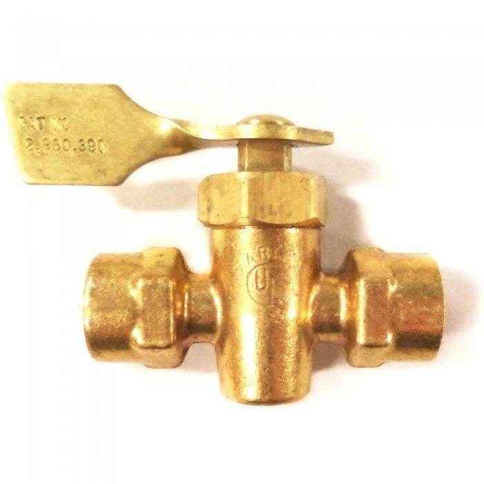 1/4 in. Brass Shut-Off Valve | Moeller Marine Products 033303-10 - MacombMarineParts.com