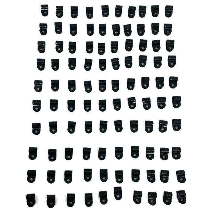 1/4 inch Black Nylon Cable Clamp | FTZ 60402BK - MacombMarineParts.com