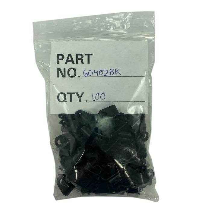 1/4 inch Black Nylon Cable Clamp | FTZ 60402BK - MacombMarineParts.com