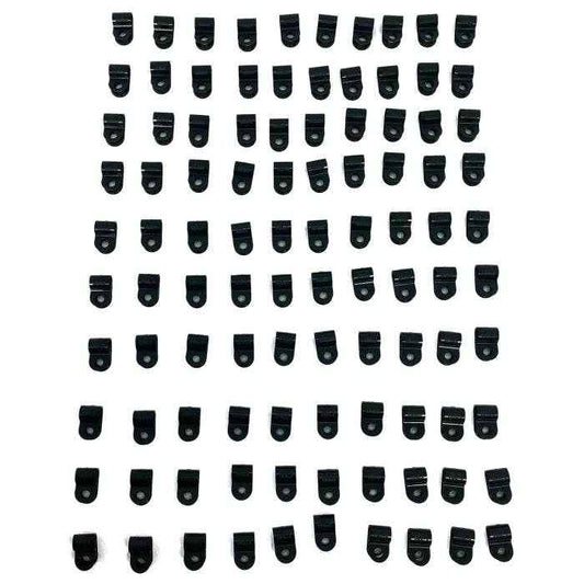 1/4 inch Black Nylon Cable Clamp | FTZ 60402BK - MacombMarineParts.com