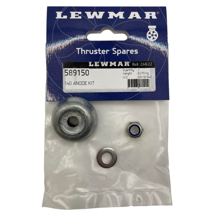 140 Thruster Anode Kit | Lewmar 589150