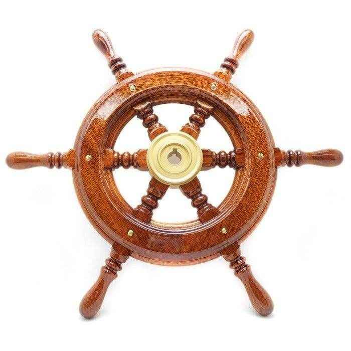 16 1/2 in. Mahogany Steering Wheel | Vetus KC42 - MacombMarineParts.com
