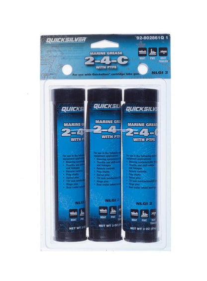 2-4-C Marine Grease/Lubricant with PTFE 3oz Cartridge 802861Q1