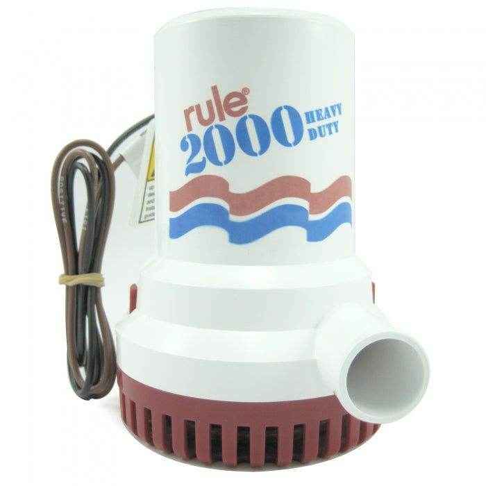 2000 GPH Non-Automatic Bilge Pump | Rule 12 - MacombMarineParts.com