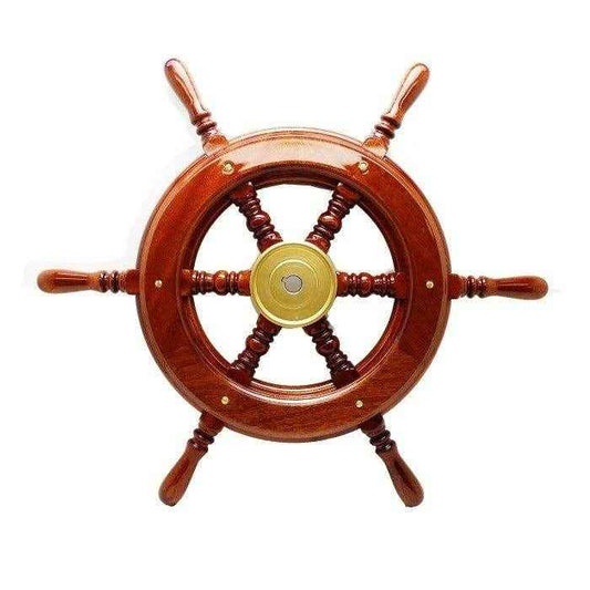 22 1/2 in. Mahogany Steering Wheel | Vetus KC52 - MacombMarineParts.com