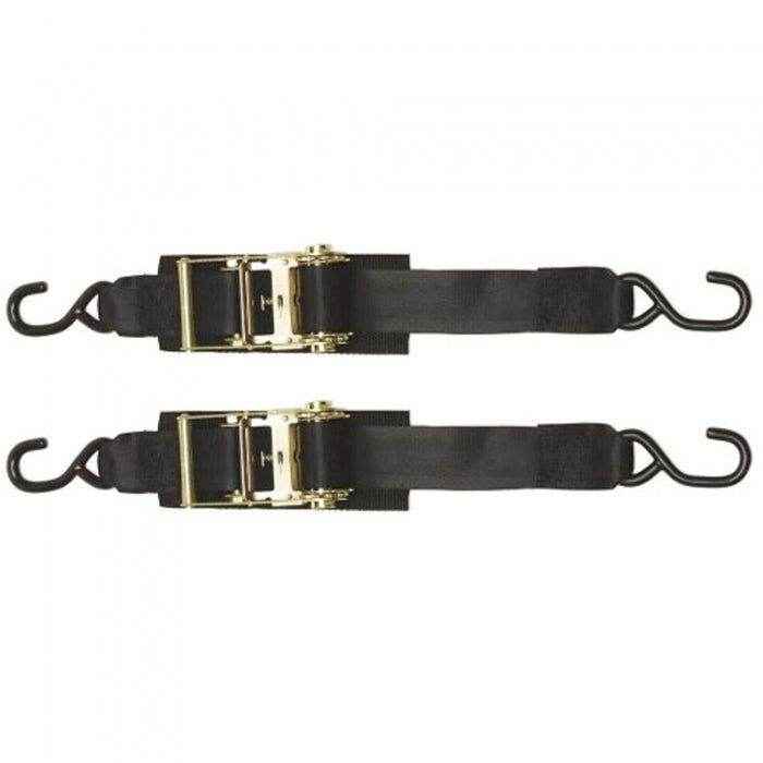 2in. x 2 ft. Heavy Duty Ratchet Transom Tie-Down 2 Pack | Boat Buckle F14206
