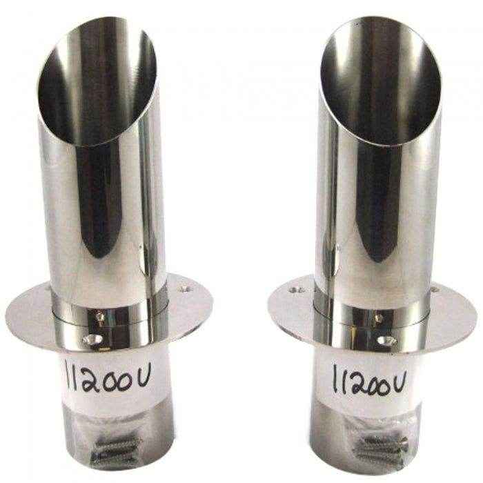 3 in. Angle Cut Exhaust Tips Without Flapper | Corsa Performance 11200 - MacombMarineParts.com