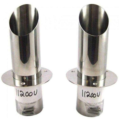 3 in. Angle Cut Exhaust Tips Without Flapper | Corsa Performance 11200 - MacombMarineParts.com
