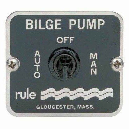 3-Way Toggle Switch Bilge Panel Dash Mounted | Rule 45 - MacombMarineParts.com