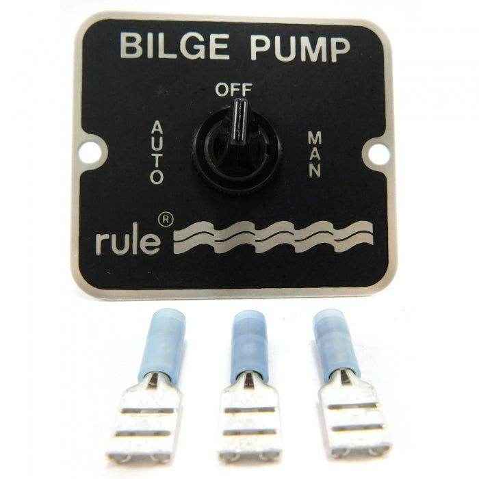 3-Way Toggle Switch Bilge Panel Dash Mounted | Rule 45 - MacombMarineParts.com