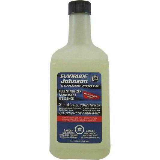 32 oz. 2 + 4 Fuel Conditioner | Evinrude 766210 - MacombMarineParts.com