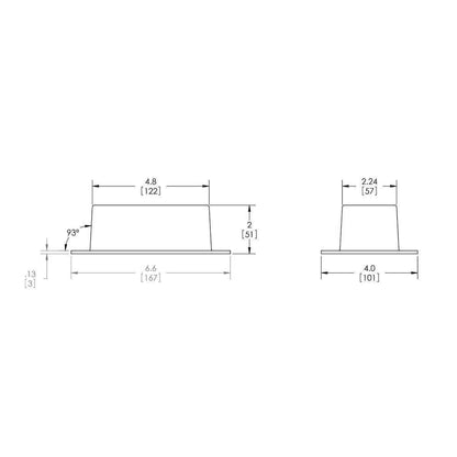 4 Inch Flat Oval Hose Ring | MSI HRF4
