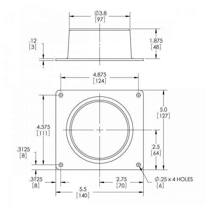 4 Inch Blower Adapter | MSI HA4P - MacombMarineParts.com