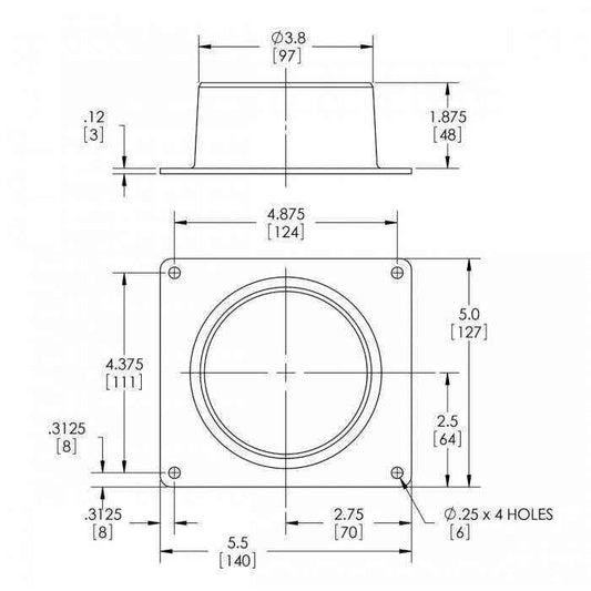 4 Inch Blower Adapter | MSI HA4P - MacombMarineParts.com