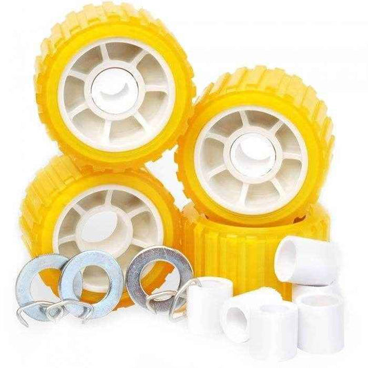 5 in. Hull Sav'r Amber Wobble Roller Kit | Tie Down Engineering 86144 - MacombMarineParts.com