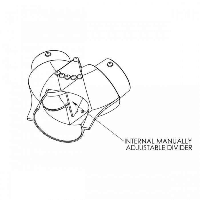 5" x 4" x 4" Air Divider Adapter Y | MSI Marine AY544
