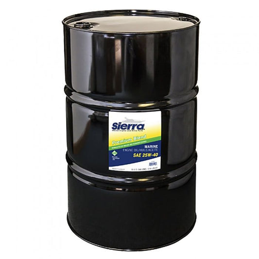 55 Gallon 25W-40 Premium Blend Inboard Engine Oil | Sierra 18-9400-7