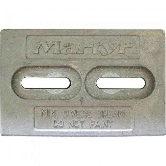 6 in. x 4 in. Mini Divers Dream Magnesium Hull Anode | Canada Metals CMDIVERMINIM