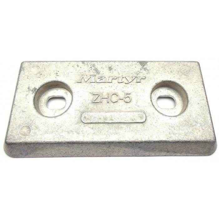 8 inch x 4 inch Magnesium Hull Anode | Martyr CMZHC5AM - MacombMarineParts.com