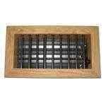 8 Inch x 4 Inch Teak 2-Way Supply Grille With Damper | MSI VMLT8X4 - MacombMarineParts.com