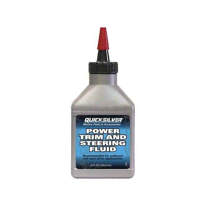 8 oz. Power Trim and Steering Fluid | Quicksilver 92 - 858074Q01 - MacombMarineParts.com