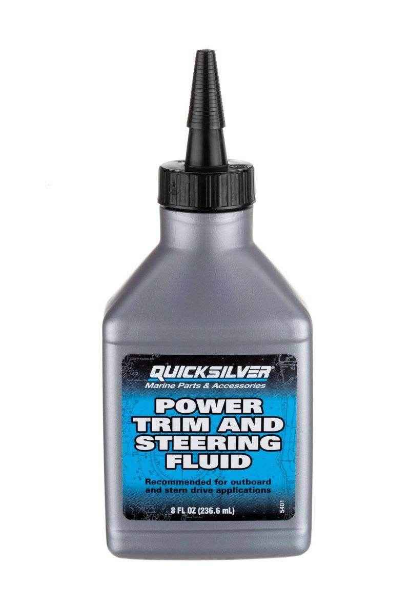 8 oz. Power Trim and Steering Fluid | Quicksilver 92 - 858074Q01 - MacombMarineParts.com