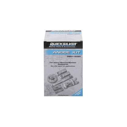 8M0116589 Transom and Gearcase Aluminum Anode Kit - Mercury, 350HP