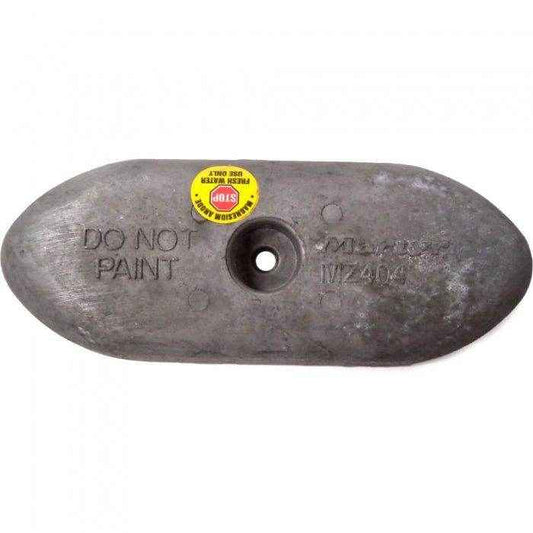8.8 inch x 3.375 inch Magnesium Hull Anode | Martyr CMMZ404M - MacombMarineParts.com