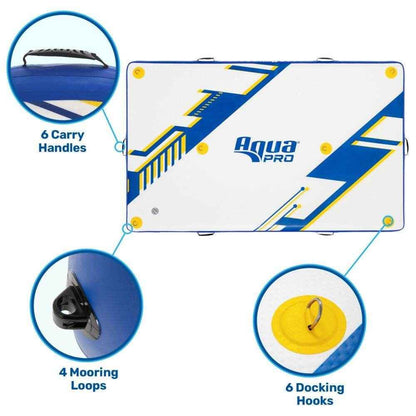 8’x5′ Inflatable Dock with Pump and Backpack | Aqua Pro APR20923