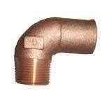 90 Degree Elbow Hose Barb 3/4 NPT X 1 Inch | Crusader 727003 - MacombMarineParts.com