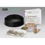 90 Degree Steering Helm Mounting Bezel - Black | UFLEX USA X34 - MacombMarineParts.com