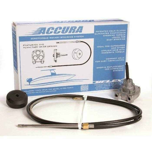 Rotary Steering Kit Accura Zero Torque Feedback - 19 ft. | UFLEX USA ACCURA19FC - MacombMarineParts.com
