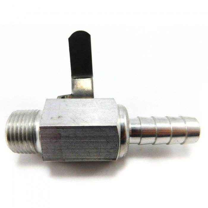 Aluminum Fuel Shut-Off Valve 3/8" NPTF x 3/8" Barb | EVM S/V 130-3838