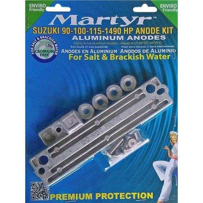 Anodes Kit Aluminum Suzuki 90-100-115-140HP | Martyr CMSZ90140KITA