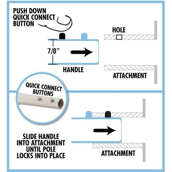 Big Boat Hook with Extending Handle - 5-10 foot | Star Brite 040055