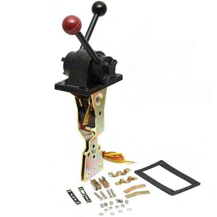 Black Top Mount Twin Lever Marine Engine Control | Uflex USA B102