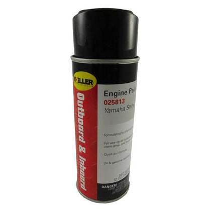 Black Yamaha Engine Paint, 12 ounce | Moeller 25813