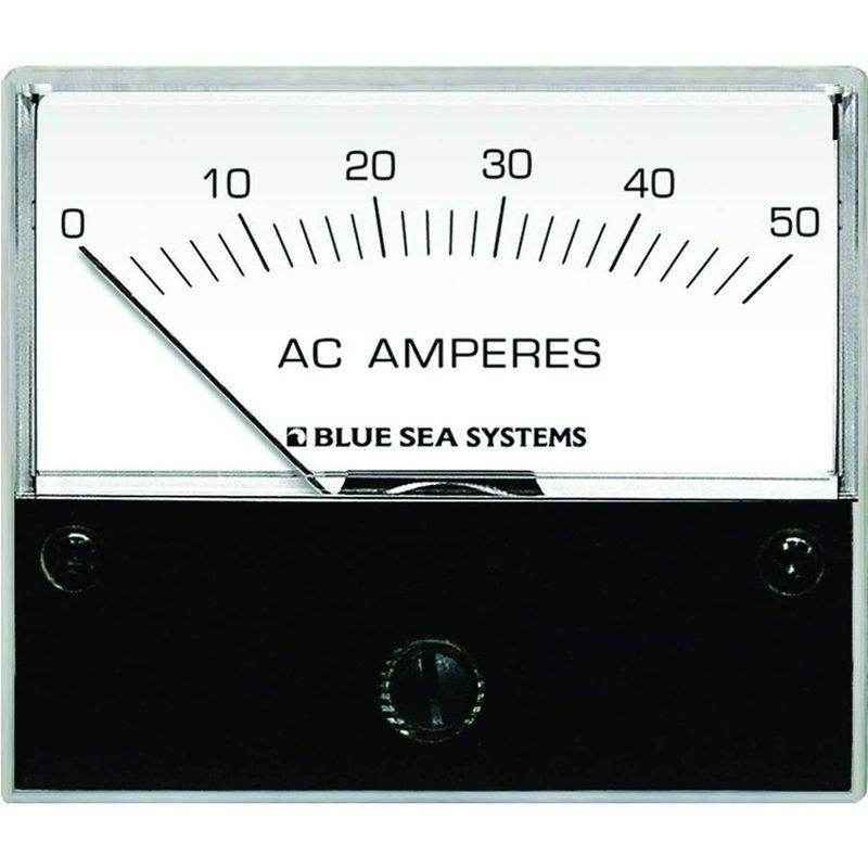 Blue Sea 0-50 Amp Ac Analog Ammeter 9630