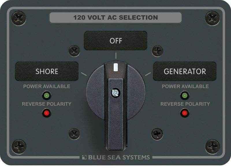 Blue Sea 120 Volt Rotary Switch Panel 8365