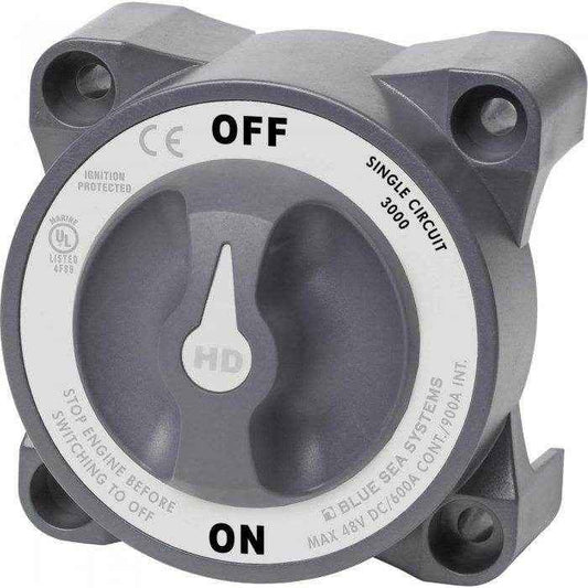 Blue Sea HD Battery Switch Single Circuit On-Off 3000