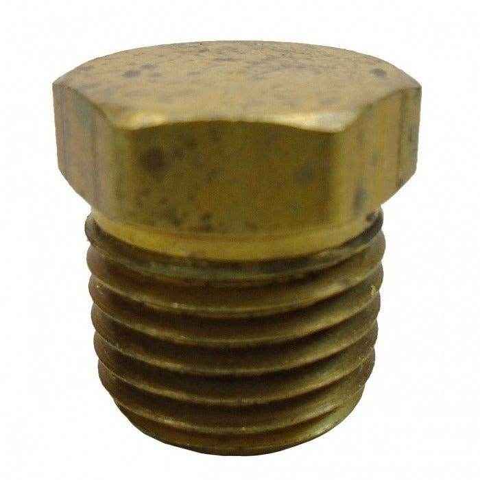 Brass Pipe Plug 1/4 Inch Hex Head | Crusader RS3552