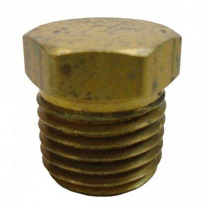 Brass Pipe Plug 1/4 Inch Hex Head | Crusader RS3552