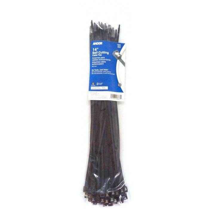 Cable Tie Self Cutting UVB 14 Inch 50pc | Ancor 199285