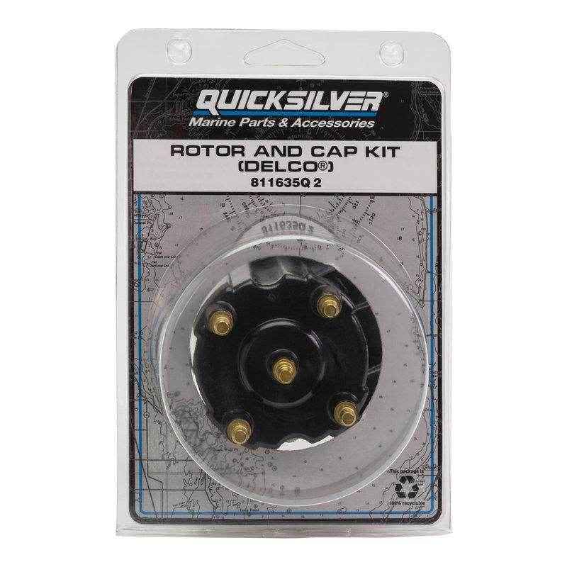 Cap and Rotor 4 Cylinder Delco | Quicksilver 811635Q2