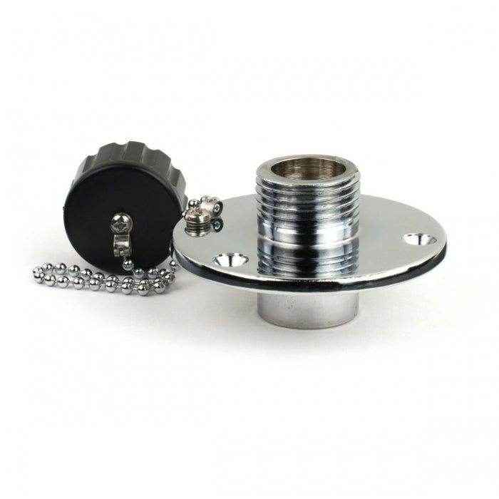 Chrome Plated Washdown Outlet | Whitecap Industries P-2454
