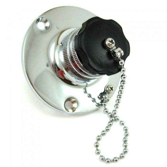 Chrome Plated Water Inlet | Whitecap Industries P-2455