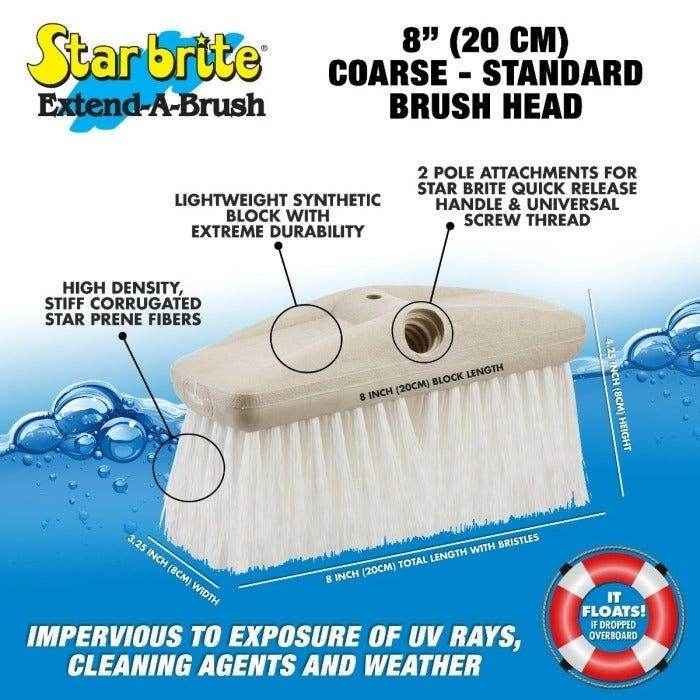 Coarse White Bristle Scrub Brush - 8 in. | Star Brite 040010
